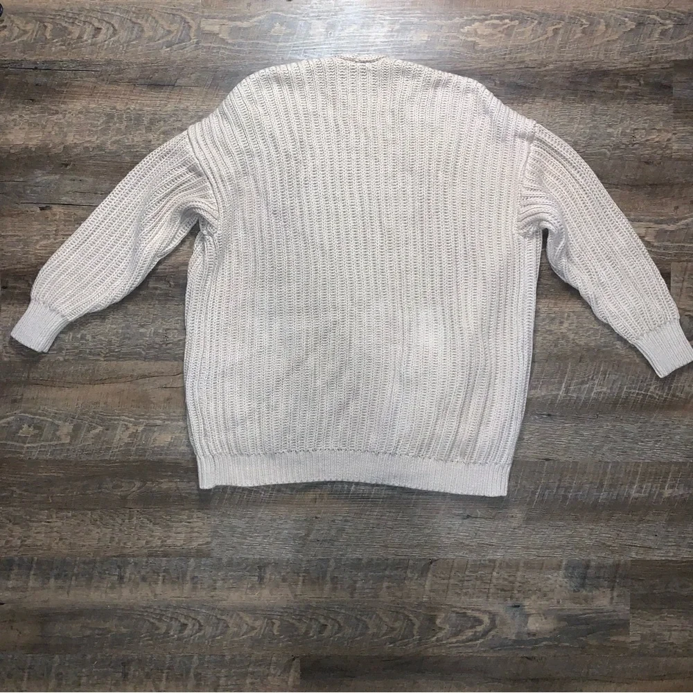 Abercrombie & Fitch Sweater Cardigan with Pockets Khaki/ Brown Size XL - Picture 9 of 9